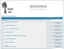 Tablet Screenshot of openmic.tvjobs.com